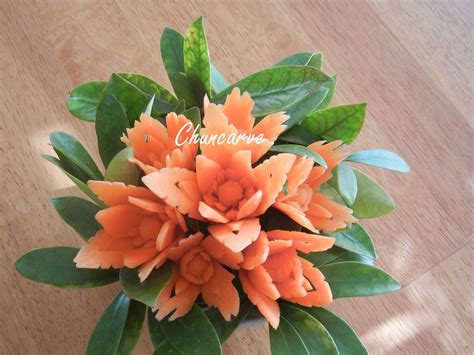 Carrot Bouquet | These lovely orange colors of flowers carve… | Flickr