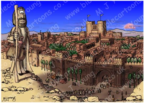 Jonah 03 - Scene 08 - Nineveh | Bible Cartoons