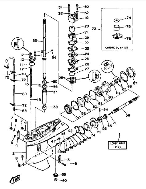 40 Hp Yamaha Outboard Parts Diagram