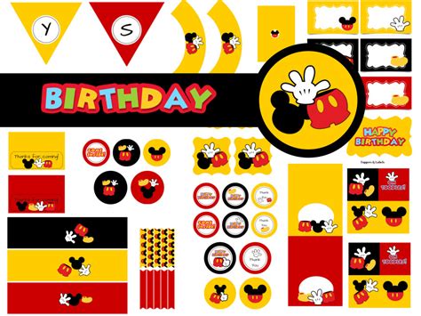 Mickey Mouse Birthday Pack - Magical Printable