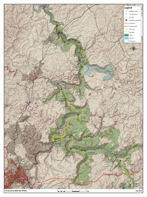 Map of New River Gorge National Park - Plan your West Virginia visit ...