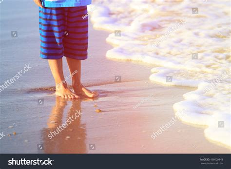 Feet Child On Sand Beach Stock Photo 438029848 | Shutterstock