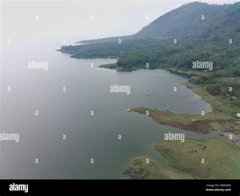 aerial view of Waduk Jatiluhur in the morning Stock Photo - Alamy