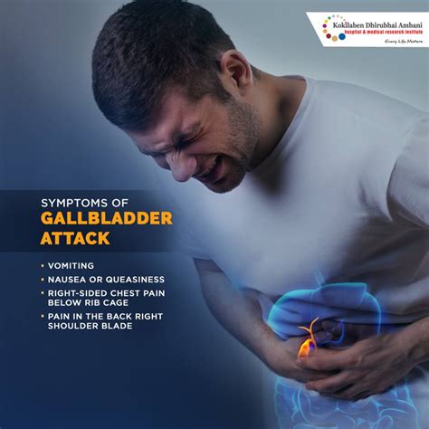 Symptoms of Gallbladder attack - Health Tips from Kokilaben Hospital