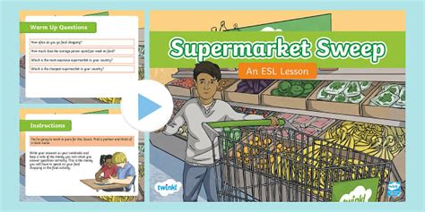 ESL Supermarket Sweep (teacher made) - Twinkl