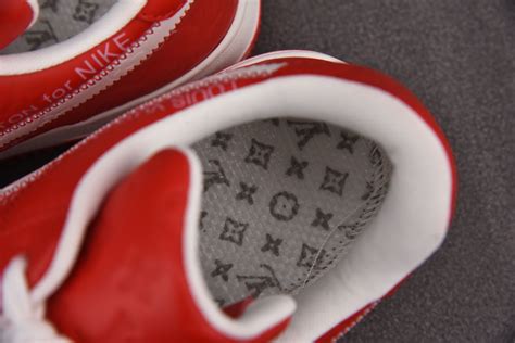 Nike Air Force 1 Low Louis Vuitton University Red (Be careful about the ...