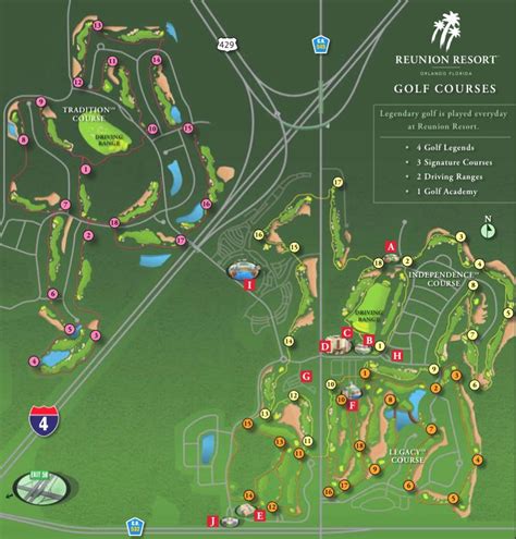 Reunion Resort Golf Course Map