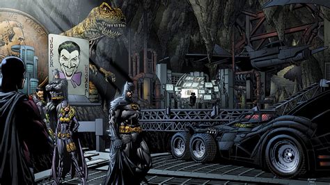 Dynamic Batcave Wallpaper: Heroes Uniting in HD