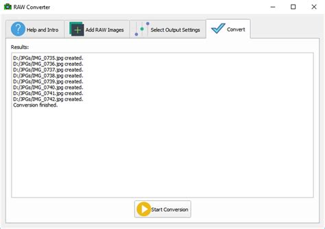 RAW Converter - Download