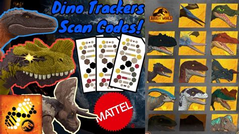 All Jurassic World Dominion Dino Trackers 2023 Scan Codes!! - YouTube