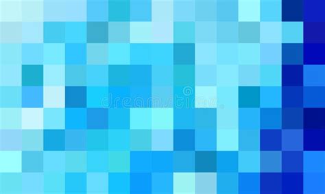 Blue Pixel Background, Gradient Abstract Tile Background. Stock ...