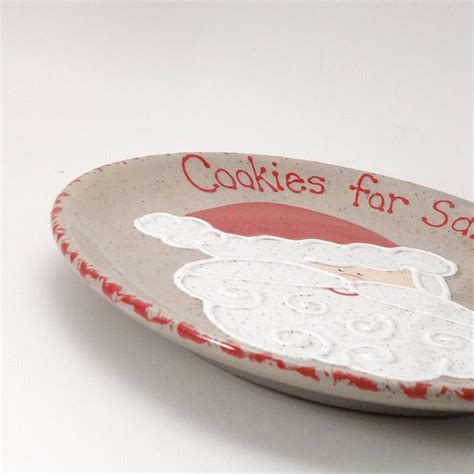 Santa Cookies for Santa Plate, Personalized Christmas Eve Plate, Santa ...