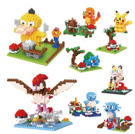 Pokémon - Nanoblock Pokémon avec décor à construire environ 300 pièces l'unité (avec images ...