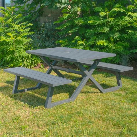 Aluminum - Picnic Tables - Patio Tables - The Home Depot