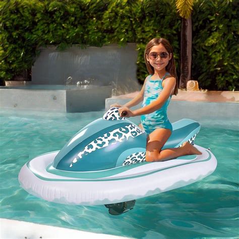 Motorized Inflatable Lounger Pool Toys Swimming Pool Float Kids Device PVC Floats - Pool Floats ...