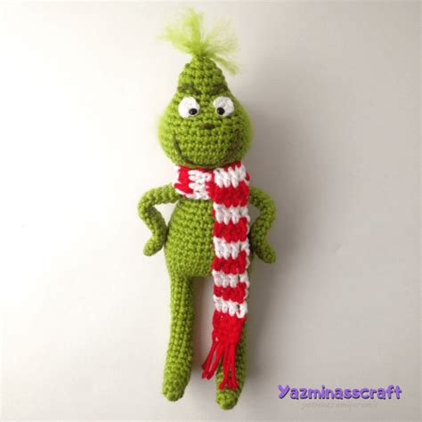 The Grinch With A Scarf Amigurumi – Yazminasscraft