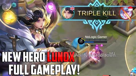 NEW HERO LUNOX FULL GAMEPLAY! | MOBILE LEGENDS - GAMEPLAY | MLBB - YouTube