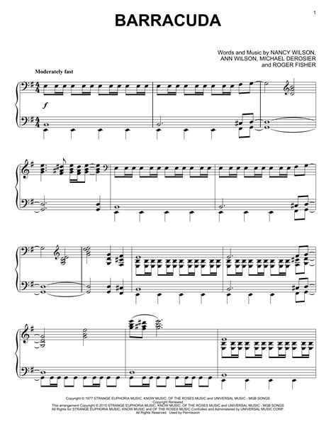 Barracuda | Sheet Music Direct