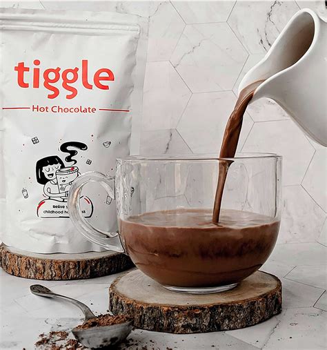 Tiggle Dark Hot Chocolate Mix | 10 cups pack (Pack of 2) | Thick and ...