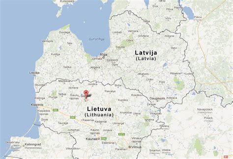 Siauliai Map - Lithuania