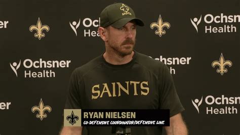 Saints co-defensive coordinator Ryan Nielsen on Geno Smith, Seattle ...