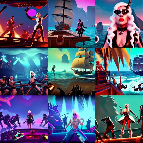 Lady Gaga concert in Sea of Thieves (2018), Unreal | Stable Diffusion | OpenArt