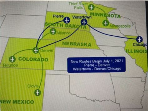 Denver Air Connection announces flight times, fares for Watertown Regional Airport - Go Watertown