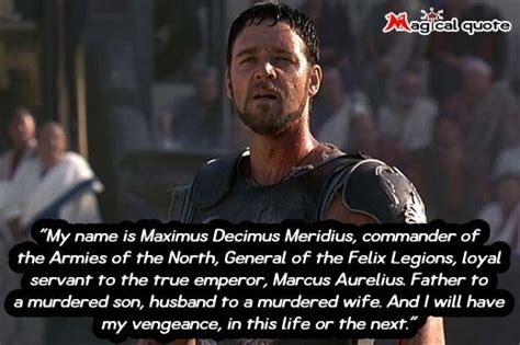 I Am Marcus Aurelius Gladiator Quote - Gena Pegeen