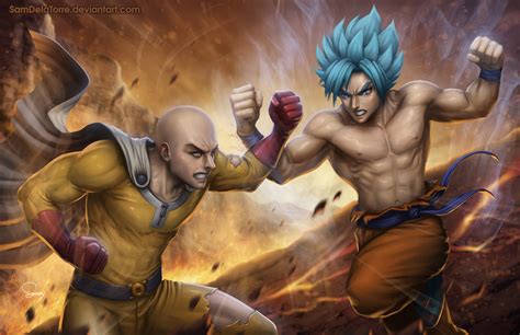 Saitama vs Goku by SamDelaTorre on DeviantArt