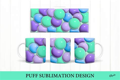 3D Mug Sublimation. 3D Puff Sublimation By Olyate | TheHungryJPEG