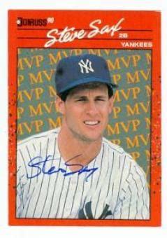 Autographed Steve Sax Cards | Authentic MLB Signed Steve Sax