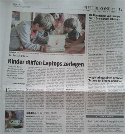 TechnikBasteln im Kurier | TechnikBasteln®