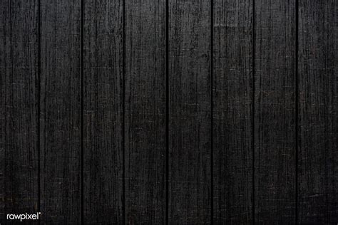 Grunge black wooden plank textured background vector | free image by ...