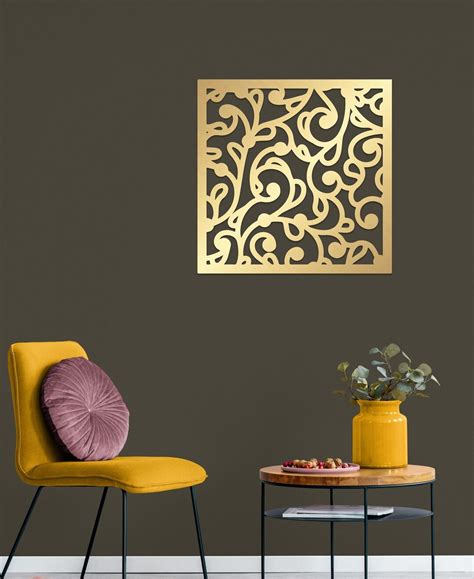 Gold Metal Wall Art and Decor Modern Metal Wall Art Home - Etsy