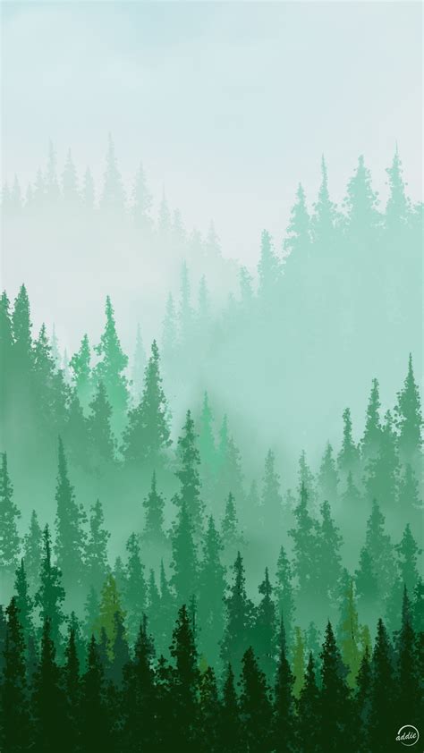 Pine Forest Phone Wallpaper | Forest wallpaper iphone, Forest ...