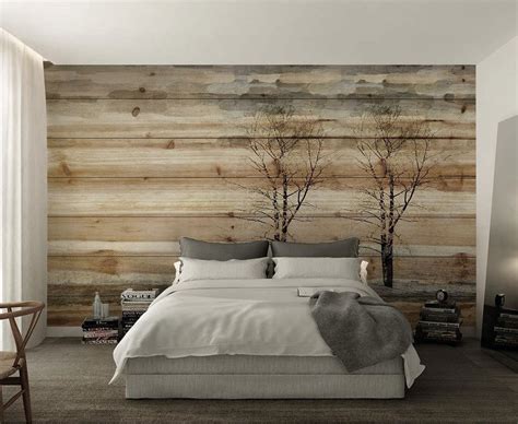 Rustic Wood Grain Panels 3D Wallpaper Wallpaper Mural - Etsy