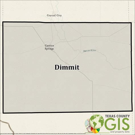 Dimmit County Shapefile and Property Data - Texas County GIS Data