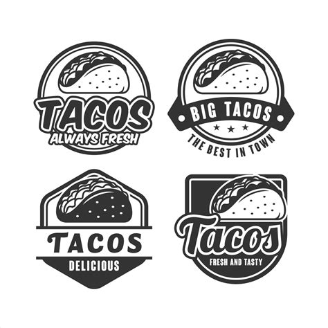 Tacos template design logo collection 5417474 Vector Art at Vecteezy