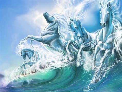 Water Horses by candybg on deviantART | Horses, Mythical creatures art, Water art