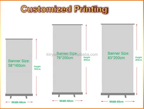 Easy Up And Folding Roll Up Horizontal Banner Stand Cheap Standard Size ...