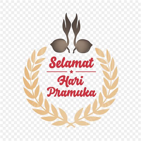 Scout Hari Pramuka Vector Art PNG, Selamat Hari Pramuka Tunas Kelapa Dan Padi, Selamat Hari ...