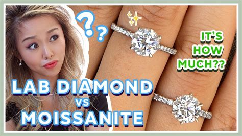 Moissanite Vs Diamond Side By Side Comparison