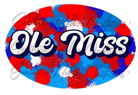 Ole Miss Colors Logo PNG Sublimation Digital Download - Etsy