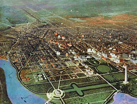 Washington, D.C in 1917 - Bird's Eye View, Map, Aerial, Panorama, Vintage, Antique, Reproduction ...