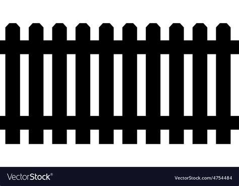 Black fence Royalty Free Vector Image - VectorStock