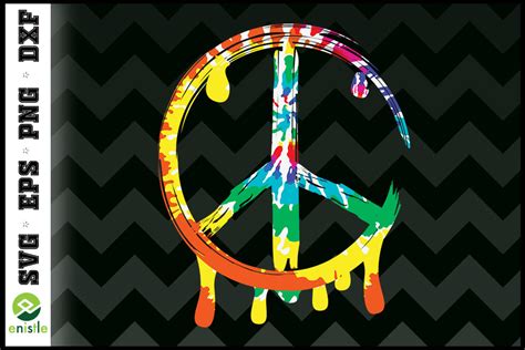 Peace Sign 60s 70s Retro Hippie Graphic by Enistle · Creative Fabrica