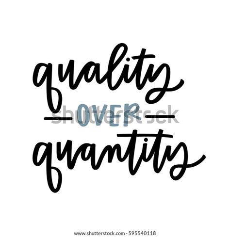 Quality Over Quantity Stock Vector (Royalty Free) 595540118 | Shutterstock