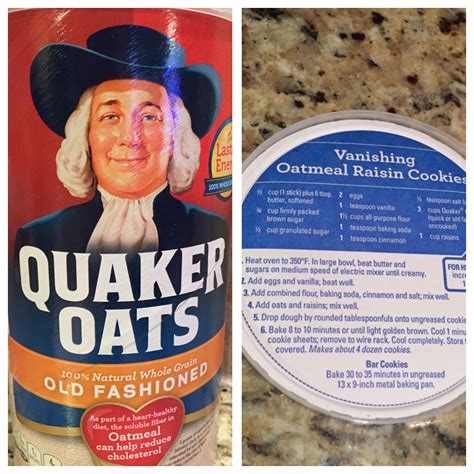 10 of the Best Back of the Package Recipes | Oats quaker, Quaker oatmeal cookies, Quaker oatmeal ...
