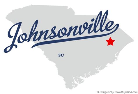 Map of Johnsonville, SC, South Carolina