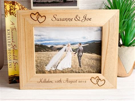 Personalised Wedding Frame Wedding Photo Frame Engraved | Etsy